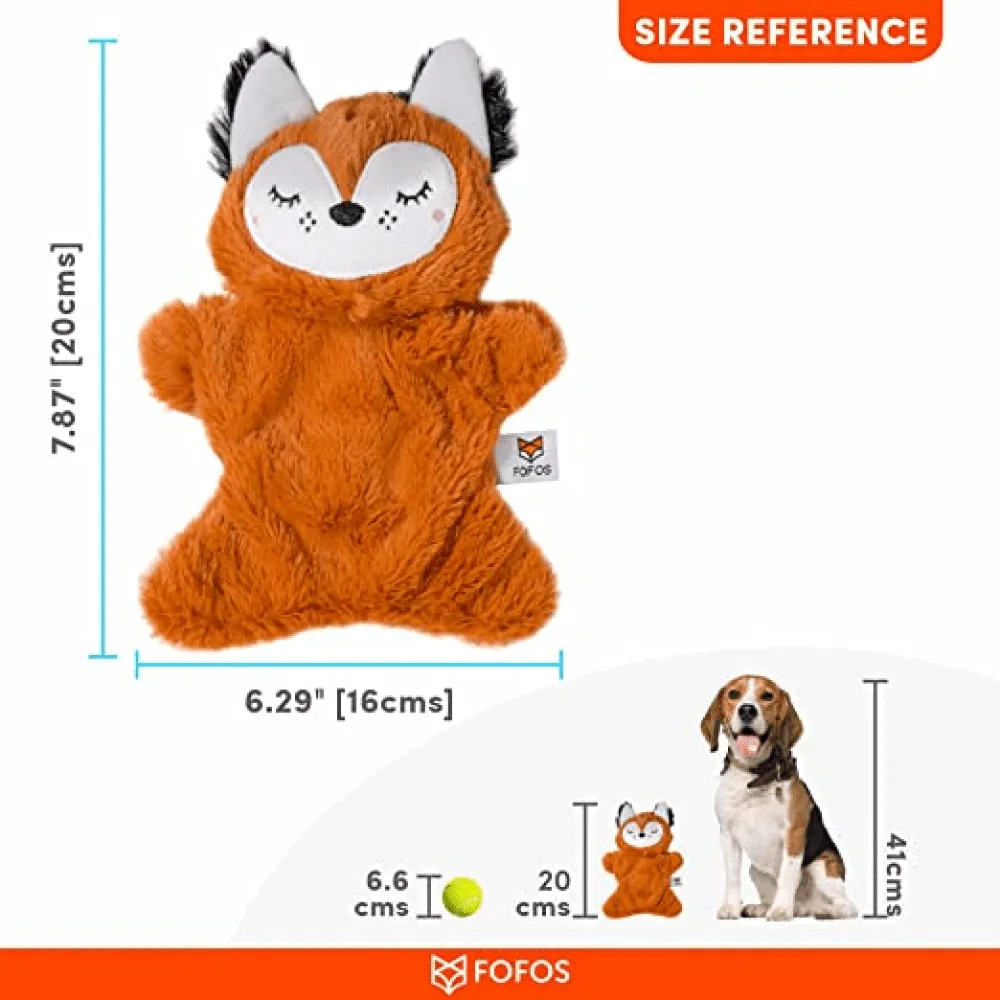 Barkbutler x Fofos Glove Plush Fox Toy for Dogs | For Soft Chewers