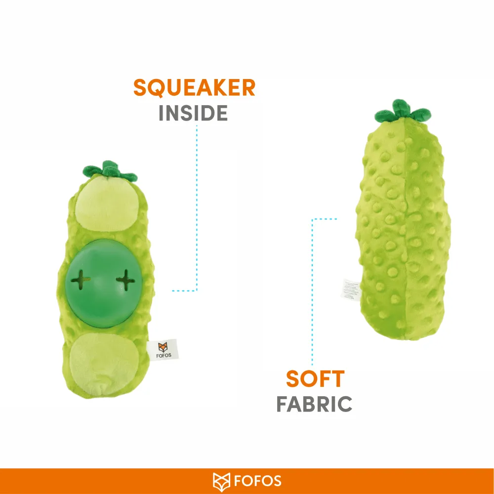 Barkbutler x Fofos Green Bean Treat Toy for Dogs (Green)