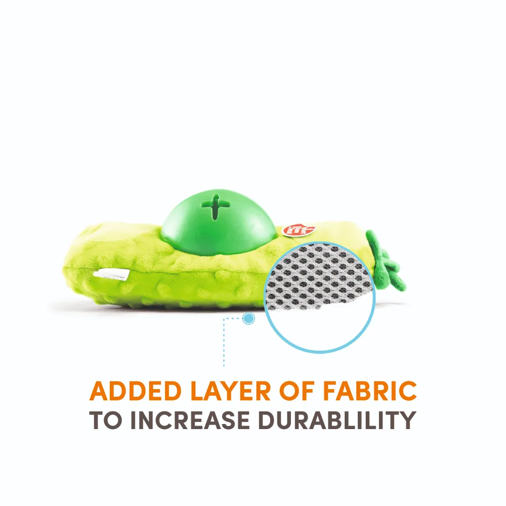 Barkbutler x Fofos Green Bean Treat Toy for Dogs (Green)