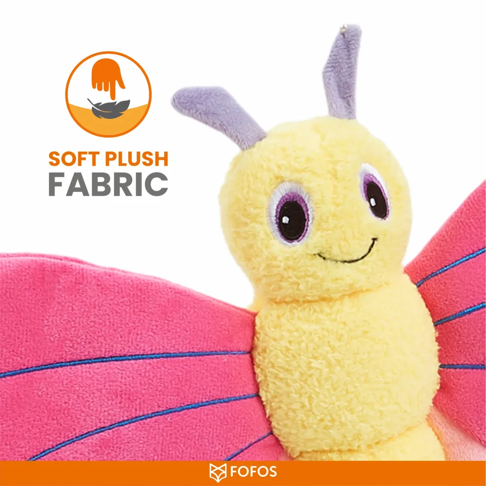 Barkbutler x Fofos Jumbo Butterfly Plush Toy for Dogs (Pink)