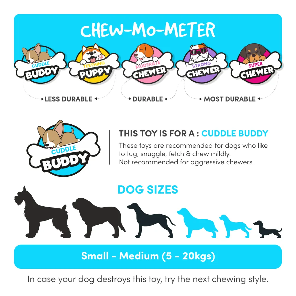 Barkbutler x Fofos Latex Bi Ape Toy for Dogs