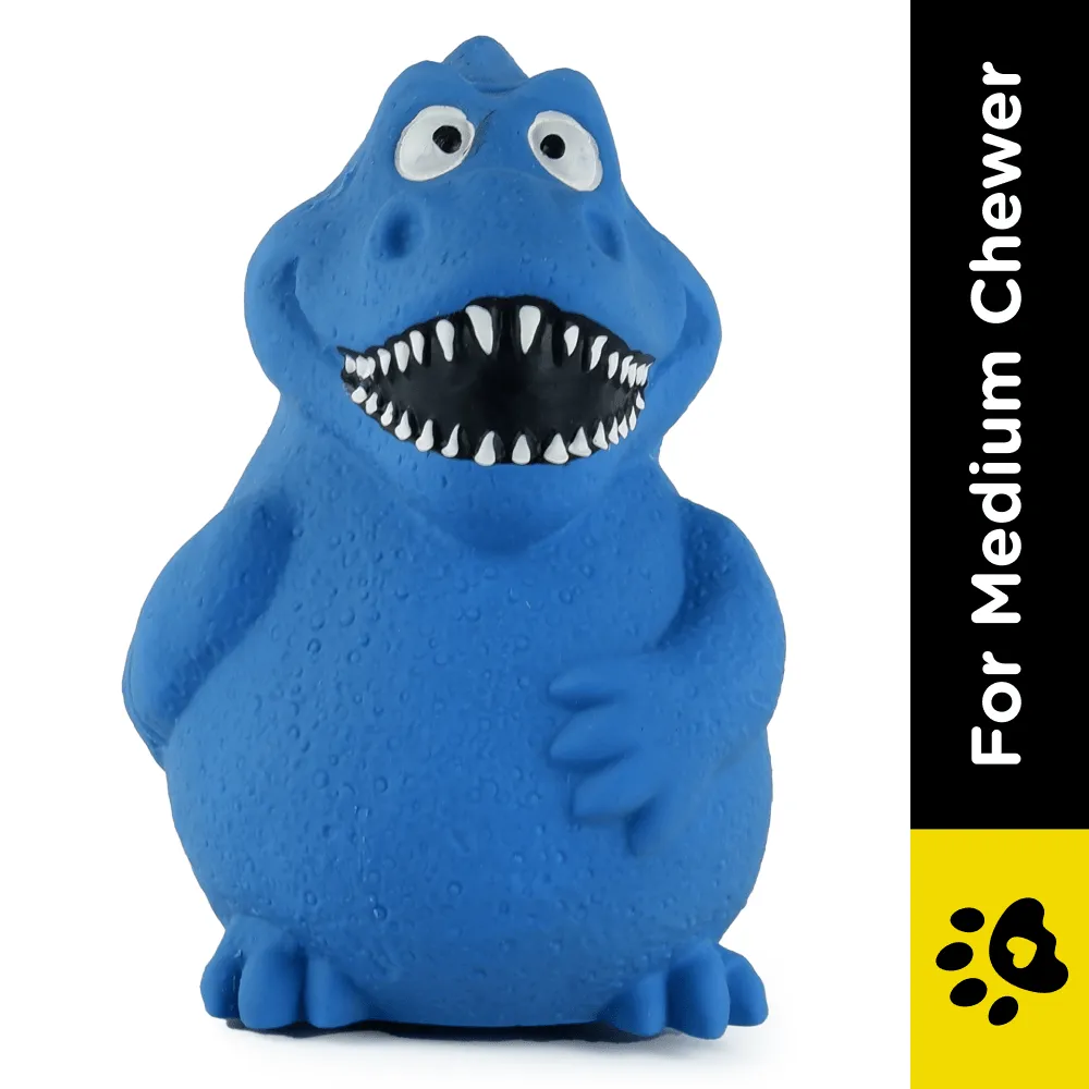 Barkbutler x Fofos Latex Bi Dinosaur Squeaky Toy for Dogs