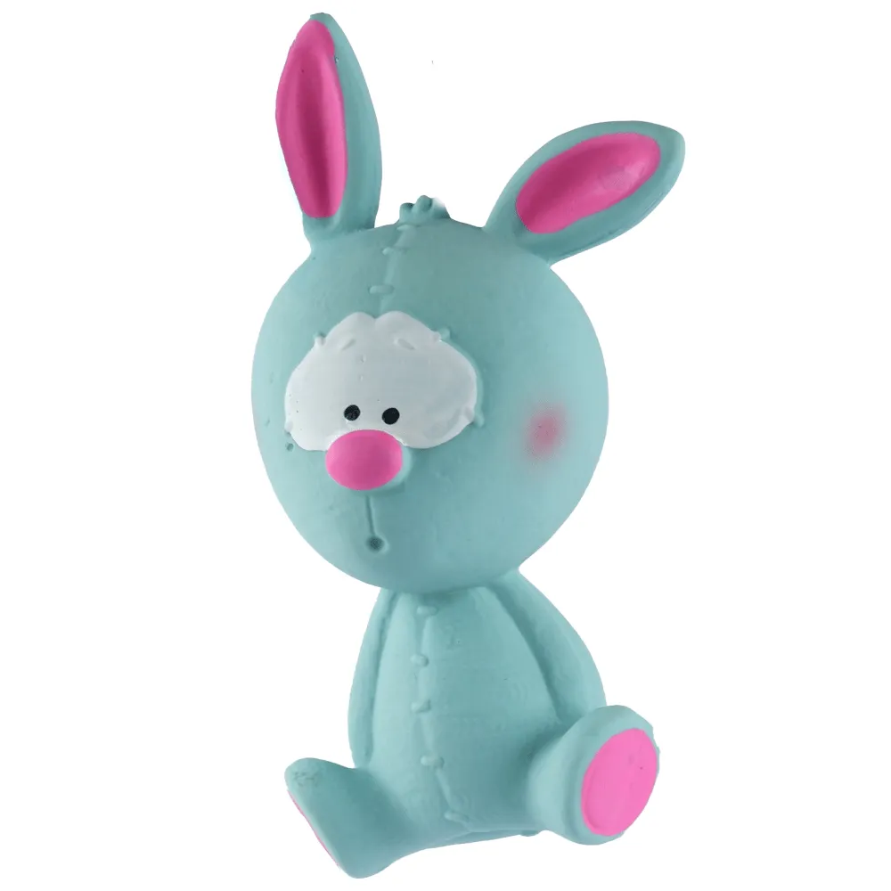 Barkbutler x Fofos Latex Bi Rabbit Toy for Dogs | For Medium Chewers (Blue)