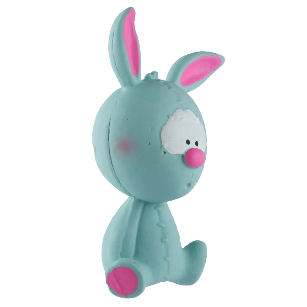 Barkbutler x Fofos Latex Bi Rabbit Toy for Dogs | For Medium Chewers (Blue)