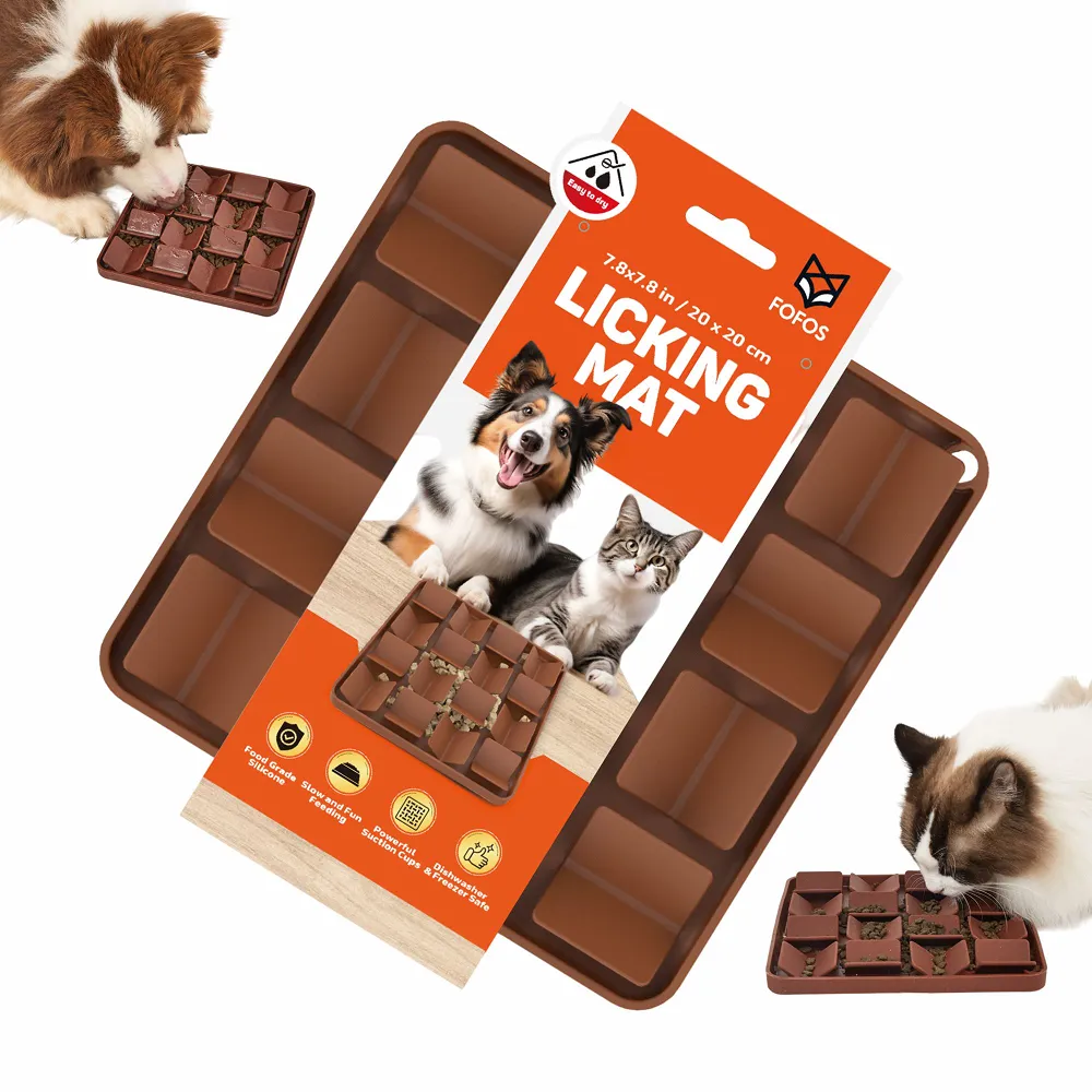 Barkbutler x Fofos Licking Mat for Dogs and Cat (Brown)