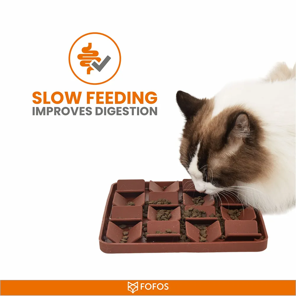 Barkbutler x Fofos Licking Mat for Dogs and Cat (Brown)