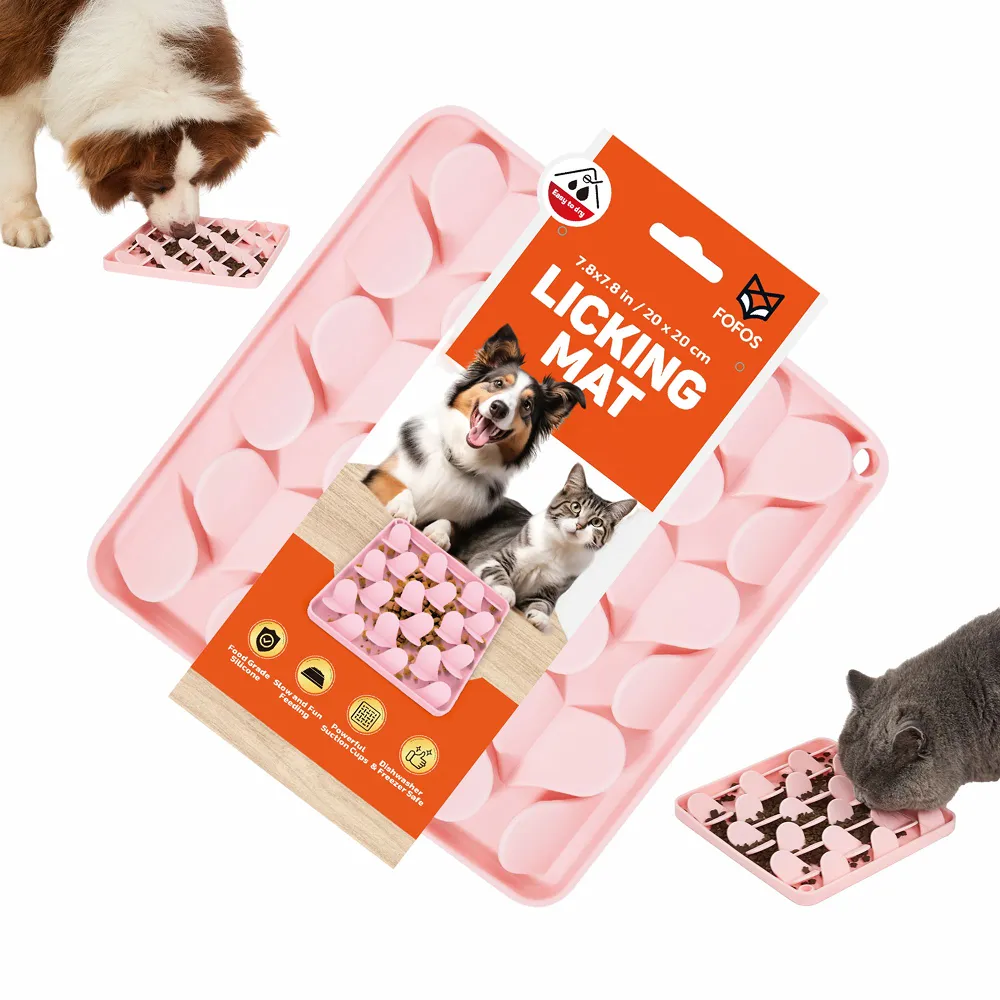 Barkbutler x Fofos Licking Mat for Dogs and Cat (Pink)