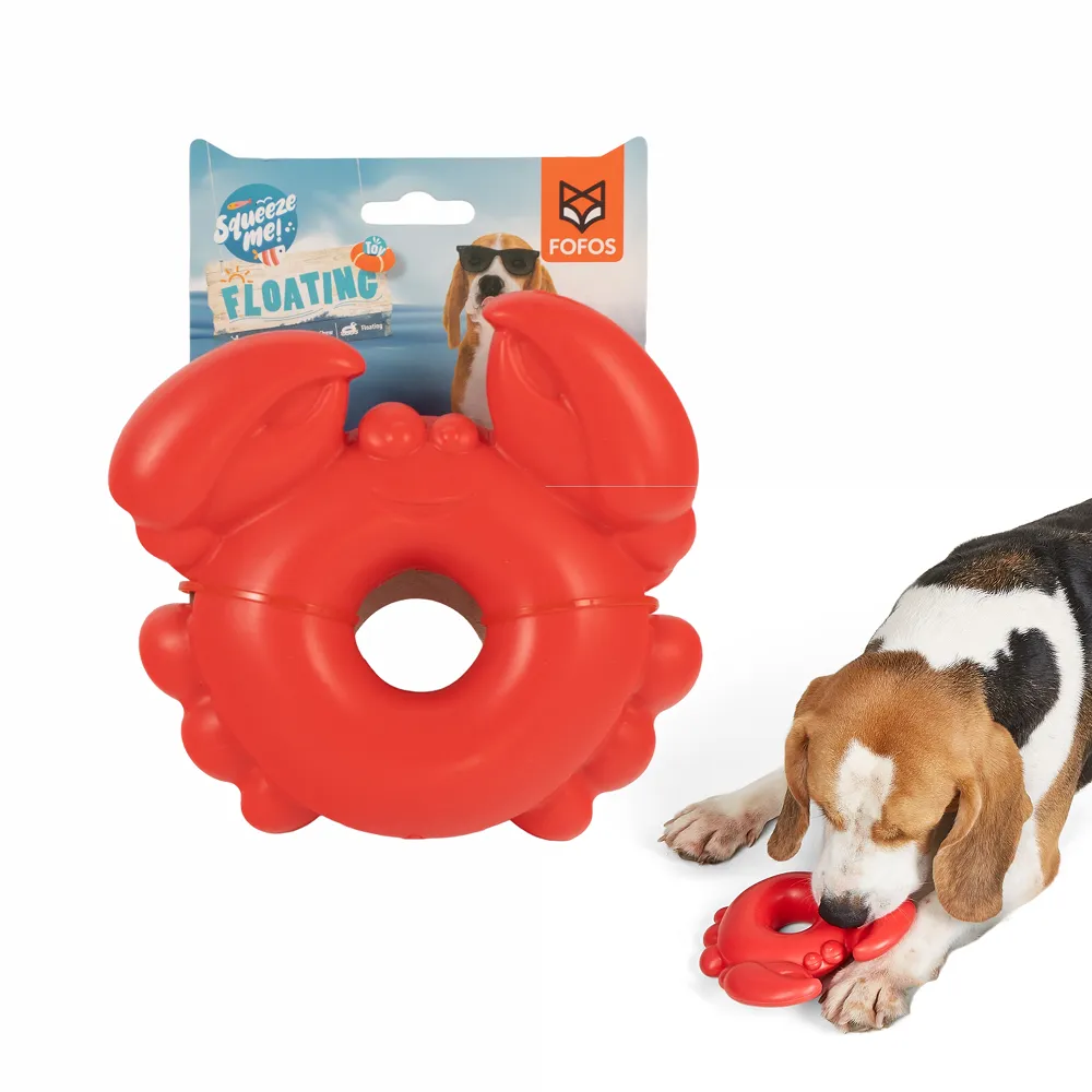 Barkbutler x Fofos Ocean Crab Squeaky Chew Toy for Dogs