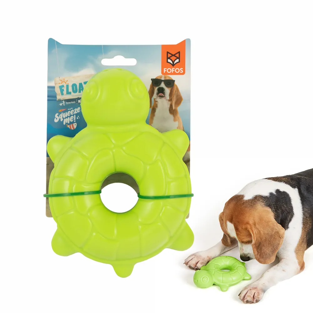 Barkbutler x Fofos Ocean Turtle Squeaky Chew Toy for Dogs