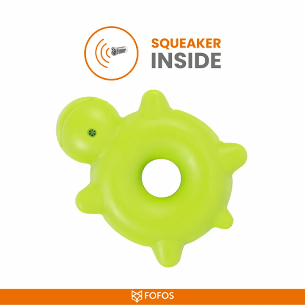 Barkbutler x Fofos Ocean Turtle Squeaky Chew Toy for Dogs