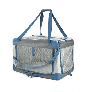 Barkbutler x Fofos Outdoor Camping Carrier for Dogs and Cats (Grey/Blue)
