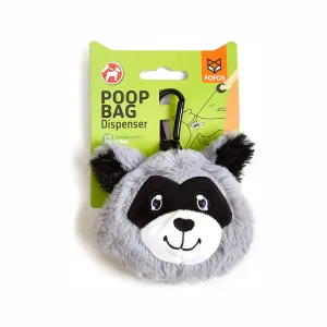 Barkbutler x Fofos Plush Racoon Poop Bags for Dogs and Cats