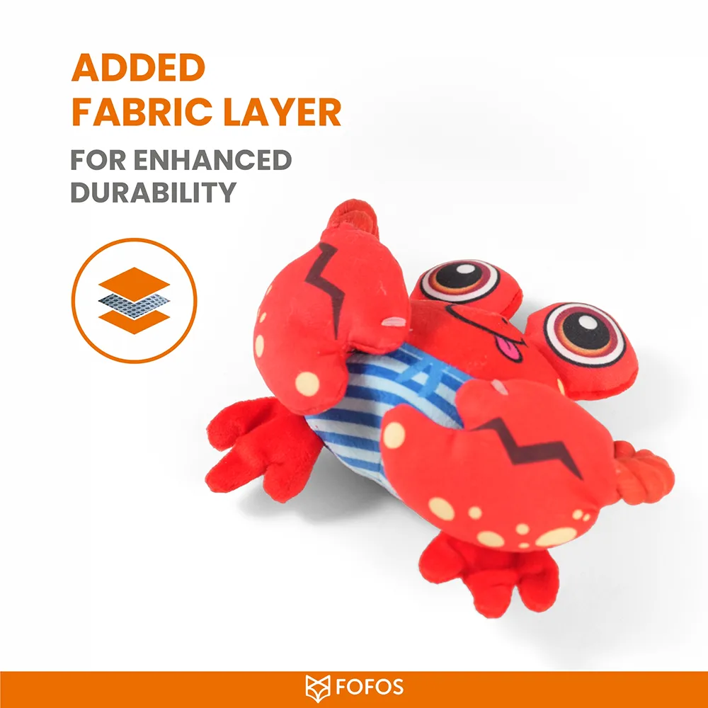 Barkbutler x Fofos Sealife Crab Plush Toy for Dogs