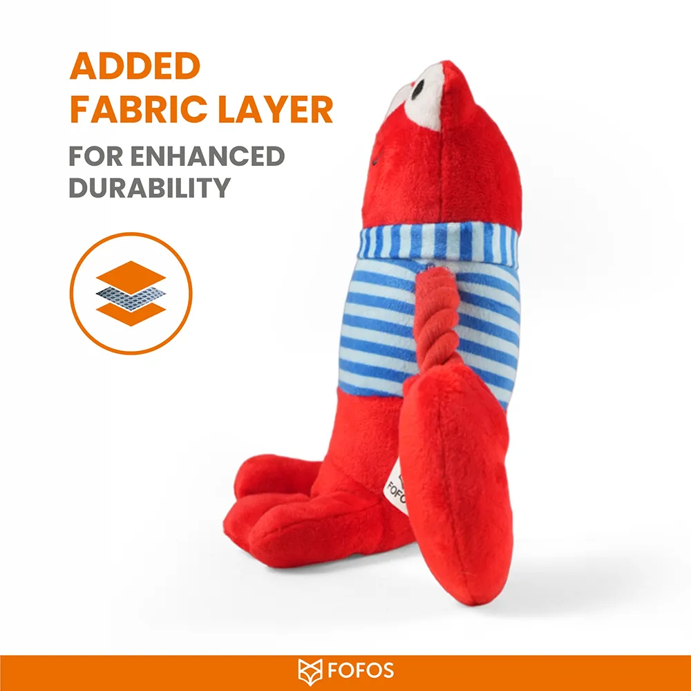 Barkbutler x Fofos Sealife Lobster Plush Toy for Dogs