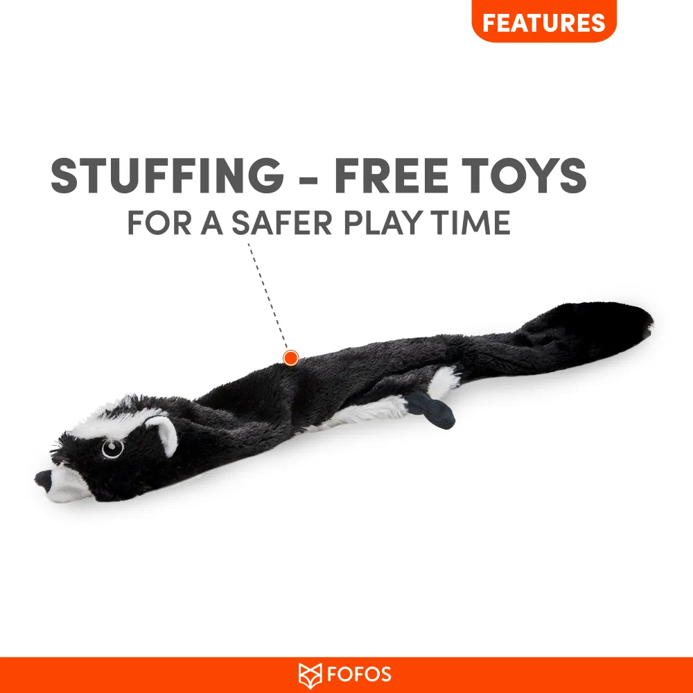 Barkbutler x Fofos Skinneez Skunk Toy for Dogs