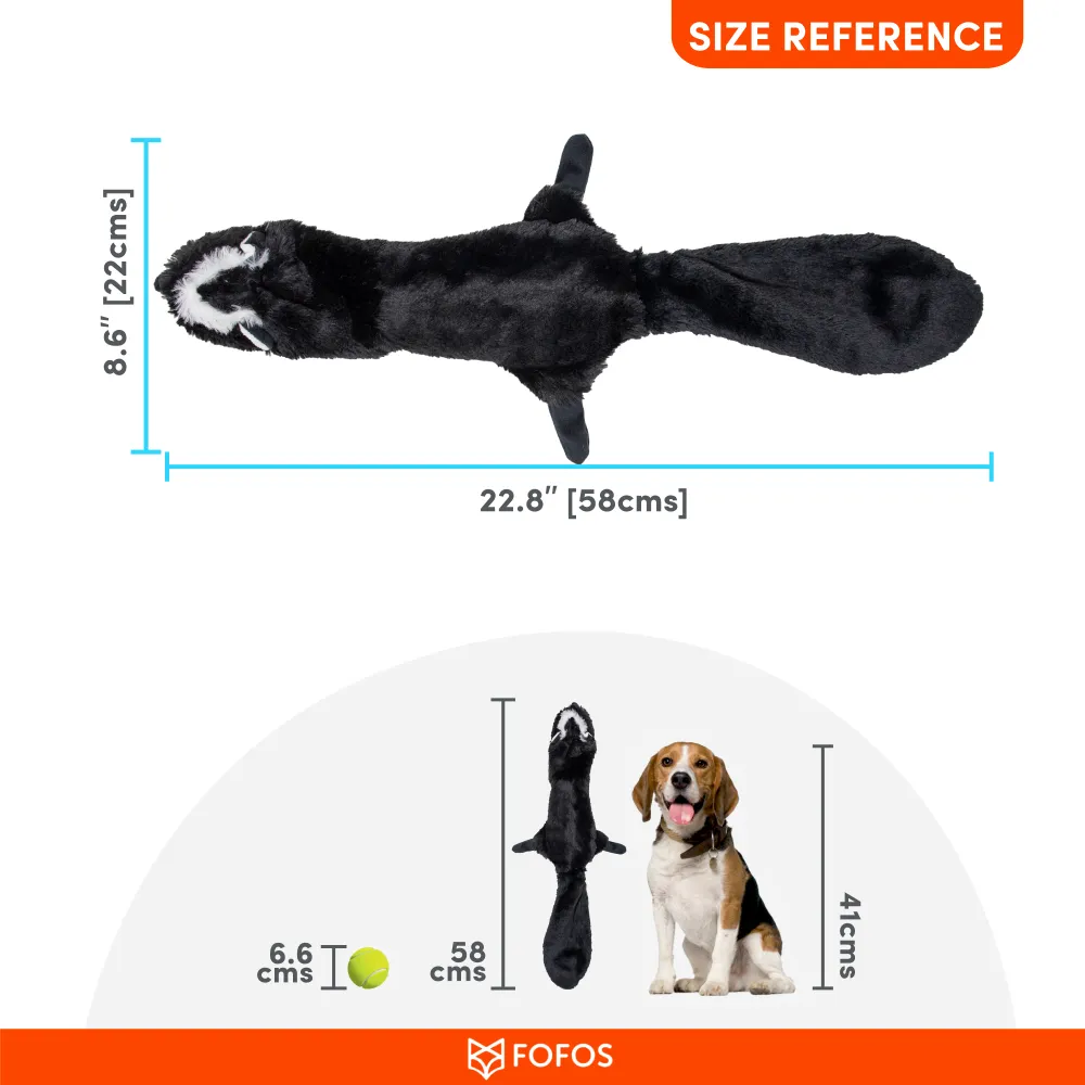 Barkbutler x Fofos Skinneez Skunk Toy for Dogs