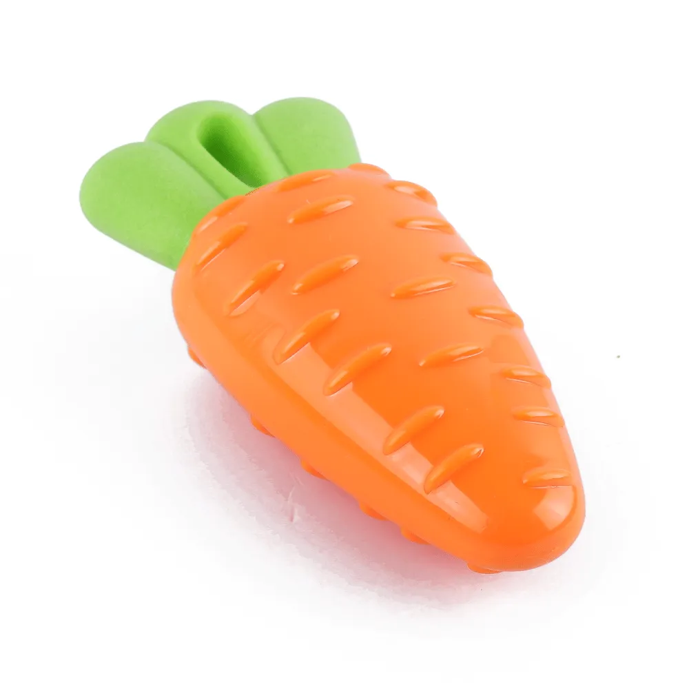Barkbutler x Fofos Vegi Bites Carrot Squeaky Toy for Dogs | For Medium Chewers