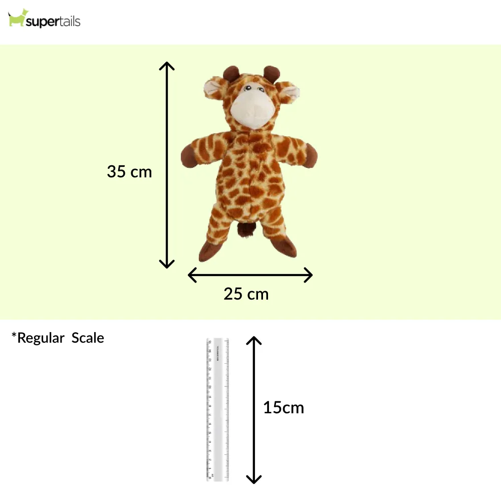 Barkbutler x Fofos Wildlife Giraffe Plush Toy for Dogs