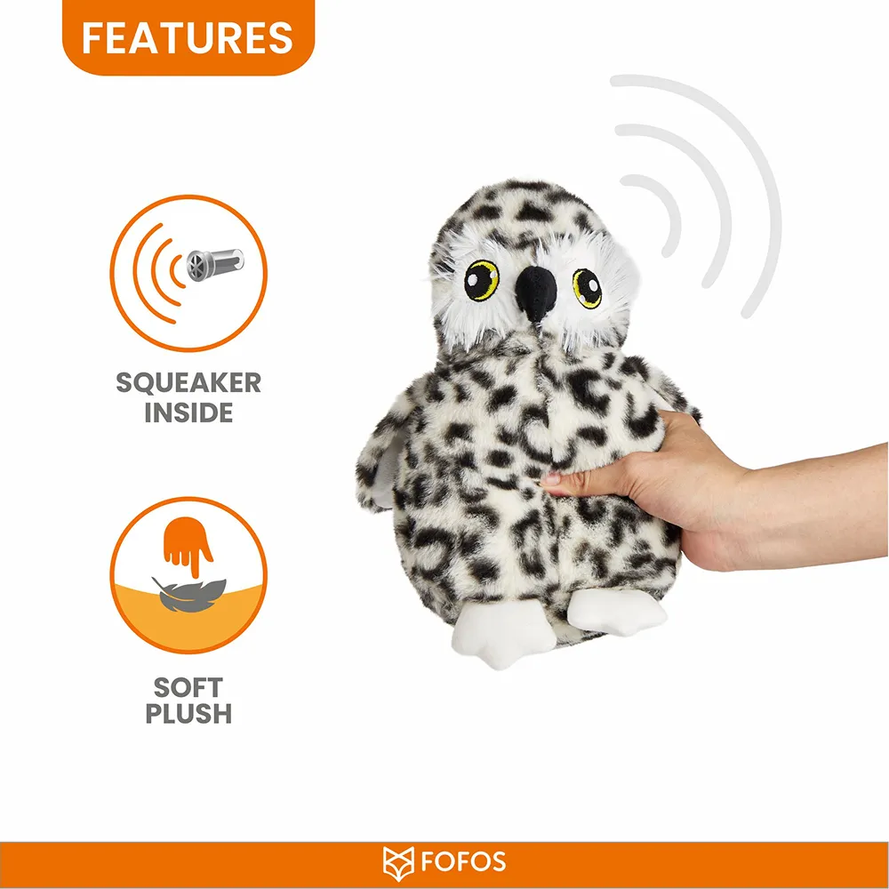Barkbutler x Fofos Wildlife Owl Plush Toy for Dogs