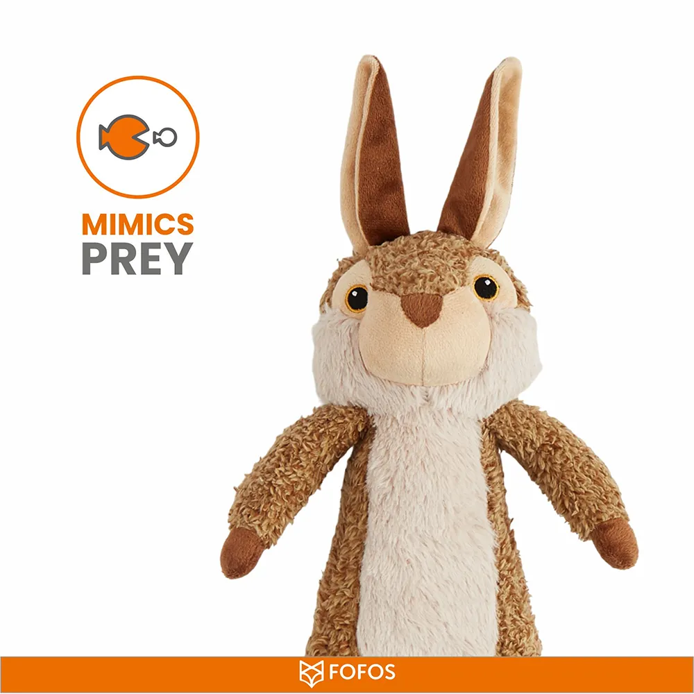 Barkbutler x Fofos Wildlife Rabbit Plush Toy for Dogs