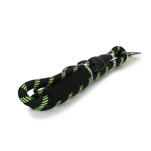 Basil Rope Leash for Dogs (Black/Green)