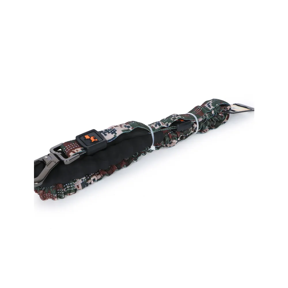 Basil Shock Absorbing Stretch Leash for Dogs (Green)