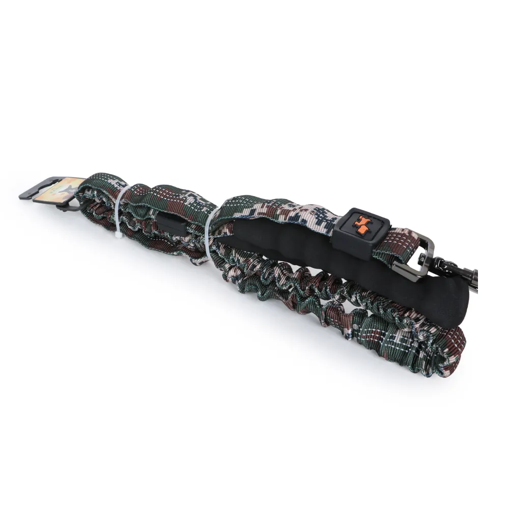 Basil Shock Absorbing Stretch Leash for Dogs (Green)