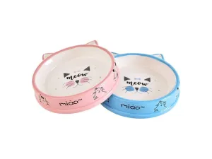 Big Face Cat Head Ceramic Bowl Pets Qatar