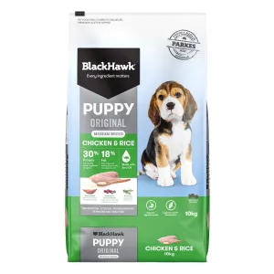 Black Hawk Chicken and Rice Medium Breed Puppy Dry Dog Food 10kg