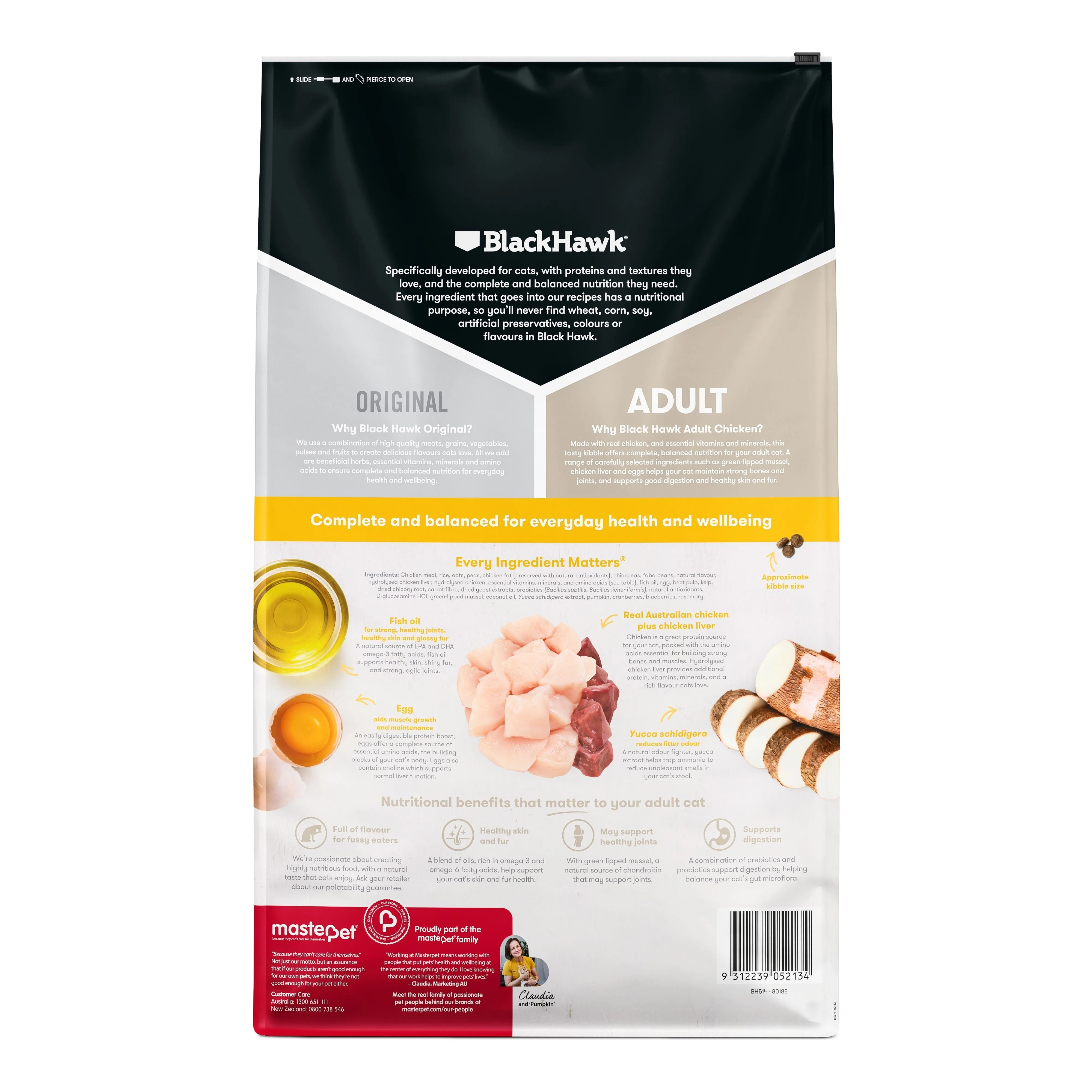 Black Hawk Chicken Cat Dry Food 12kg