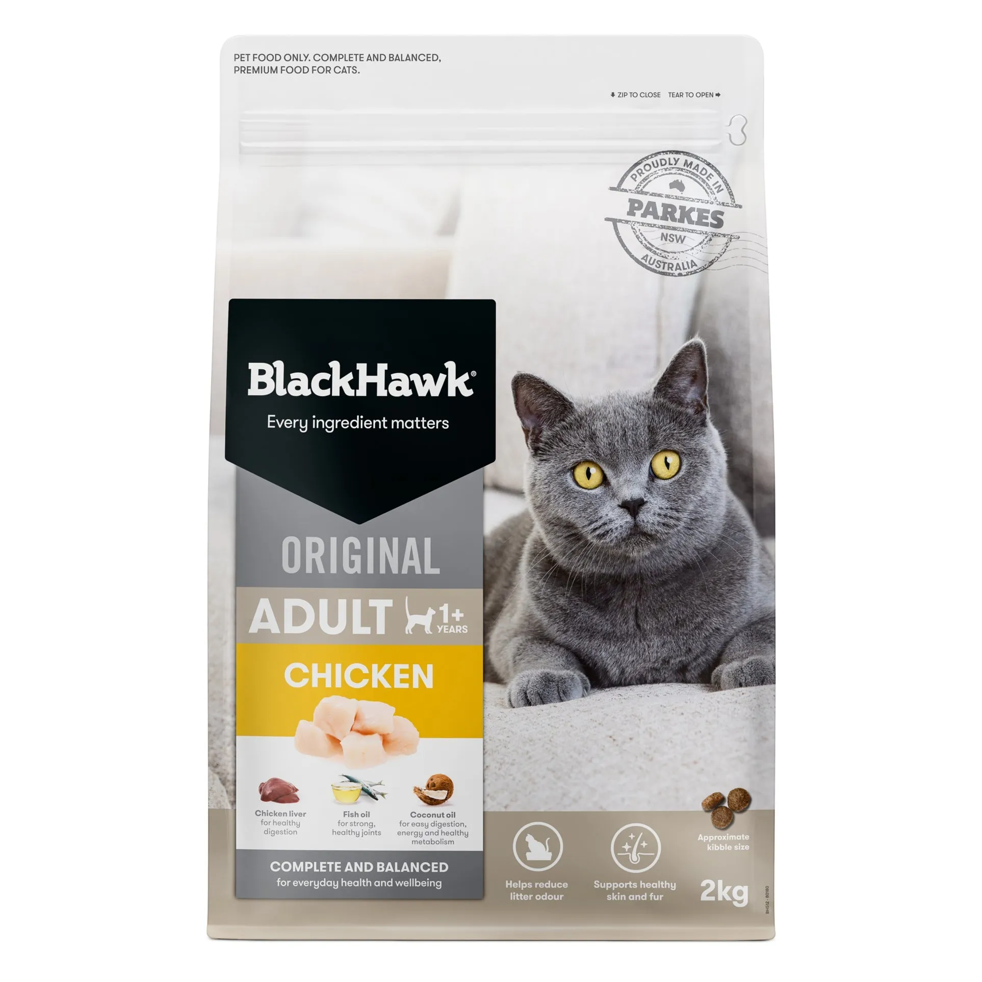 Black Hawk Chicken Cat Dry Food 2kg ( _ )