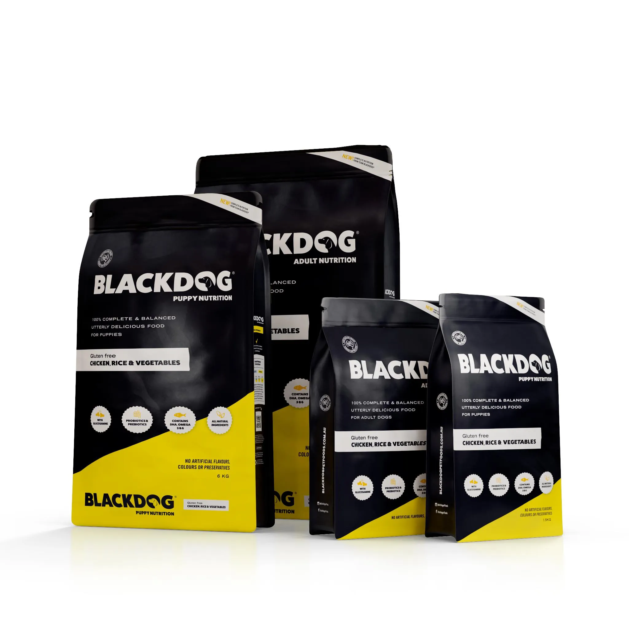 Blackdog Chicken Rice and Vegetables Adult Dry Dog Food 2.5kg