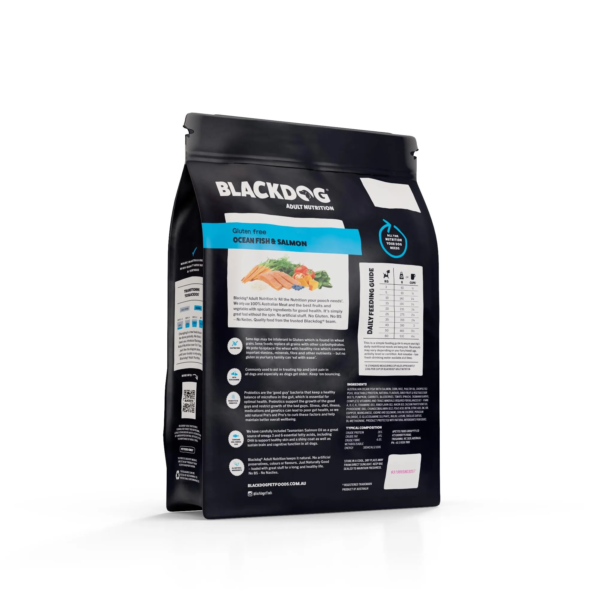 Blackdog Ocean Fish Salmon Rice and Vegetables Adult Dry Dog Food 2.5kg