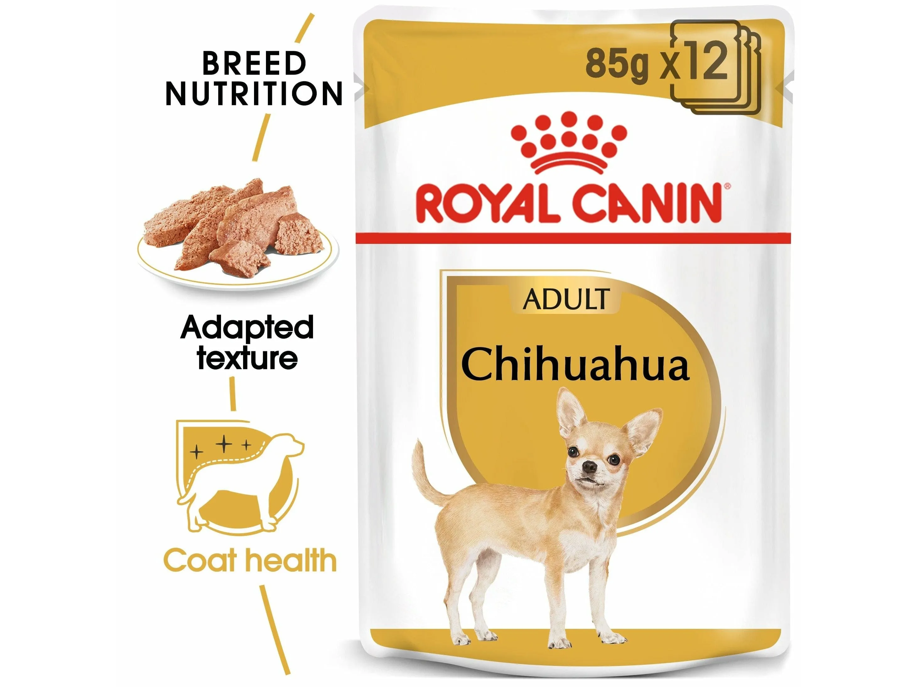 Breed Health Nutrition Chihuahua Adult (WET FOOD - Pouches) 12X 85G Pets Qatar
