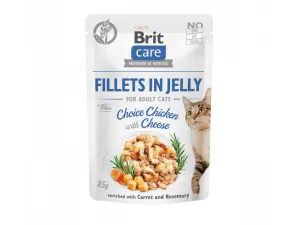 Brit Care Cat Fillets in Jelly Choice Chicken with Cheese 85 g Pets Qatar