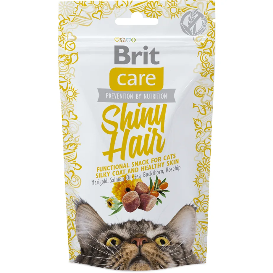 Brit Care Cat Snack Shiny Hair 50 g Pets Qatar