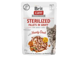 Brit Care Cat Sterilized. Fillets in Gravy with Hearty Duck 85 g Pets Qatar