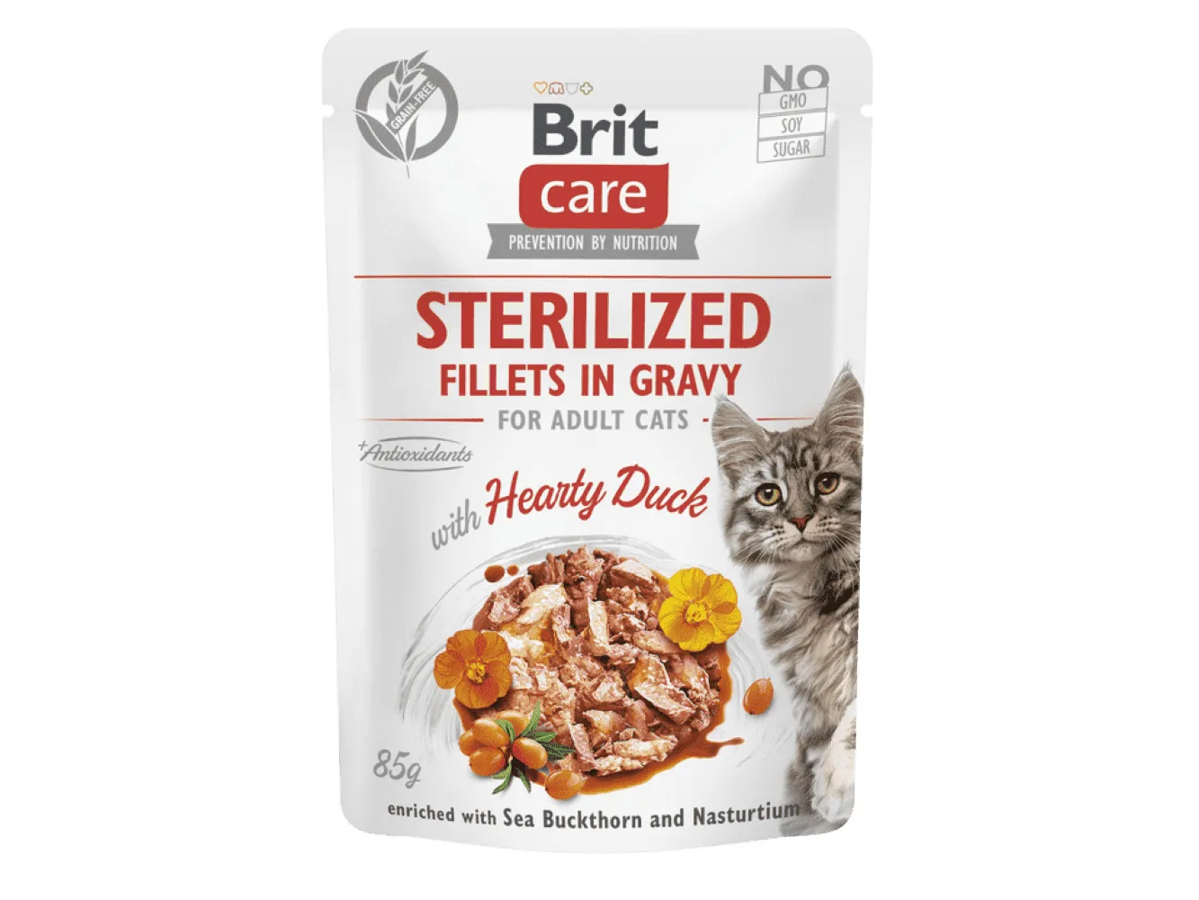 Brit Care Cat Sterilized. Fillets in Gravy with Hearty Duck 85 g Pets Qatar