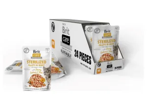 Brit Care Cat Sterilized. Fillets in Gravy with Savory Salmon&Tuna 24x85 g Pets Qatar