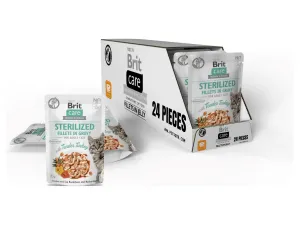 Brit Care Cat. Sterilized. Fillets in Gravy with Tender Turkey 24x85 g Pets Qatar