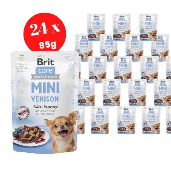 Brit Care Mini Venison fillets in gravy 24x85g Pets Qatar