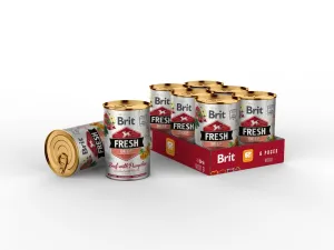 Brit Fresh Beef with Pumpkin 6x400g Pets Qatar
