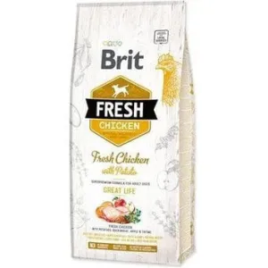 Brit Fresh Chicken with Potato Adult Great Life 12 kg Pets Qatar