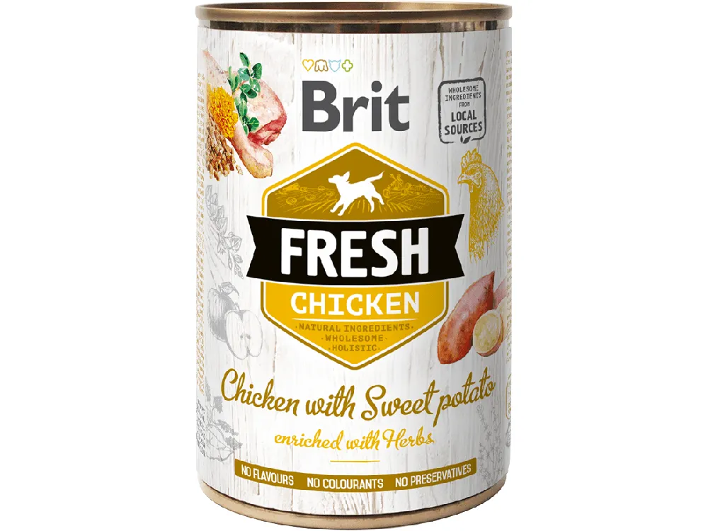 Brit Fresh Chicken with Sweet Potato 400 g Pets Qatar