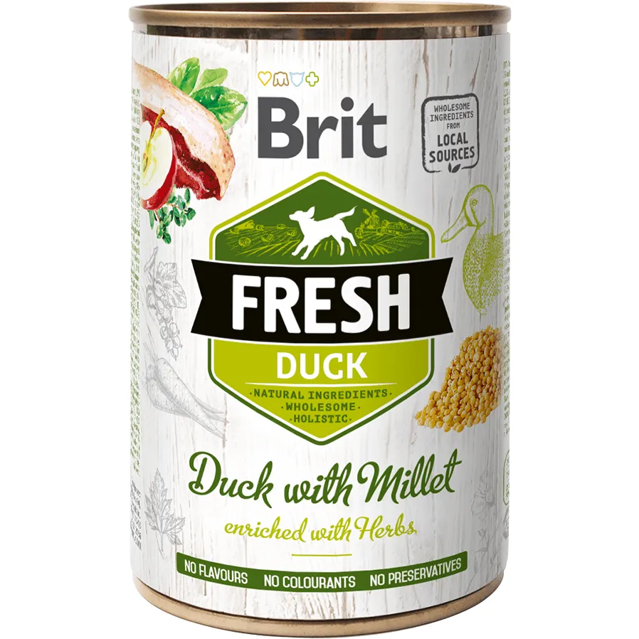 Brit Fresh Duck with Millet 400 g Pets Qatar