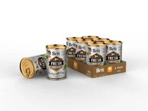 Brit Fresh Turkey with Peas  6x400g Pets Qatar