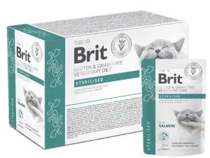 Brit Grain & Gluten Free VD Care Cat Pouch fillets in Gravy Sterilised 12x 85 g Pets Qatar