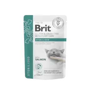 Brit Grain & Gluten Free VD Care Cat Pouch fillets in Gravy Sterilised  85 g Pets Qatar