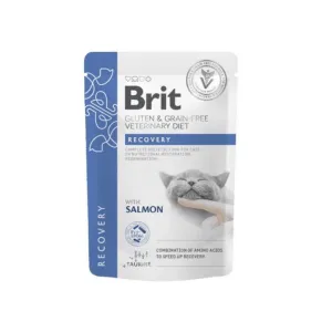 Brit Grain & Gluten Free VD Cat Pouch fillets in Gravy Recovery 85 g Pets Qatar