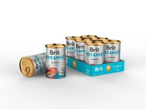 BRIT PATE & MEAT SALMON 6x400g Pets Qatar